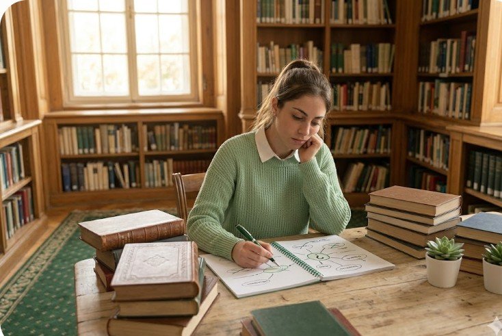 Estudiante elaborando su tesis con Elohim